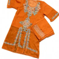 ست وارداتی پیراهن شلوار سنتی کاملا نو