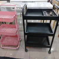 تجهیزات آرایشگاه ترولی پلاستیکی و ام دی اف