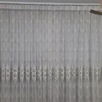 پرده پلیسه و یک کناره قهوه ایی اشانتیون|پرده، رانر، رومیزی|ری, علایین|دیوار