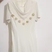 پیراهن مجلسی رنگ سفید