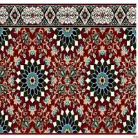سجاده طرح انفاق آبی /سماوات سبز/یاسین قرمز اکرلیک|فرش|قم, هفت تیر|دیوار