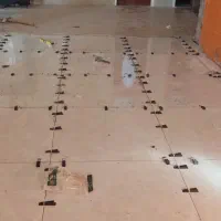 اجرای استخر کاشی چسپی دوغابی  سنگ نما ساختمان