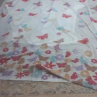 پرده پانچ دو عدد ویک عدد پرده حریر اتاق خواب|پرده، رانر، رومیزی|کرج, کمال‌شهر|دیوار