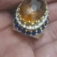 انگشترنقره سیترین اصل.|جواهرات|کرج, باغستان|دیوار
