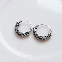 گوشواره نقره حلقه ای، زیبایی کلاسیک و چشم نواز|بدلیجات|بندرعباس, |دیوار