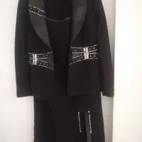 کت دامن نگین کاری شده