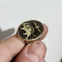 انگشتر نقره شیر و خورشید طرح ترک|جواهرات|تهران, بازار|دیوار