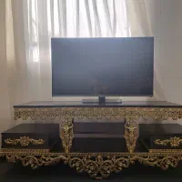 تلوزیون ۴۰ اینچ و دوتا میز تلوزیون طرح برنز|تلویزیون و پروژکتور|دورود, |دیوار