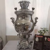 سماور گازی تابان نو آکبند داخل کارتن بدونه استفاده