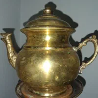 سینی خاویار خوری لیوان قوری انگاره خاک انداز مسی