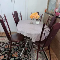 میز غذاخوری ۶نفره فلزی