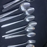 قاشق چنگال غذا خوری کارکرده  تمیز