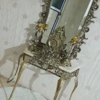 آینه و شمعدان برنز