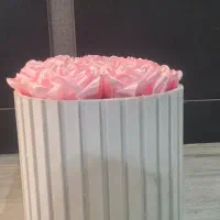 گل روبانی صورتی نو ۱۷ شاخه با باکس|گل مصنوعی|فولادشهر, C1|دیوار