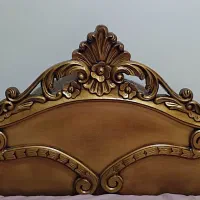 تخت خواب دونفره استیل طلایی