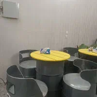 میز و صندلی فست فود بشکه ای
