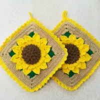 دستگیره تزیینی گل آفتاب گردون