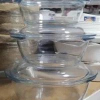 ست سه تایی قابلمه پیرکس فرانسه