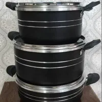 سرویس ظروف قابلمه تفلون 7پارچه (حراج)زیر قیمت