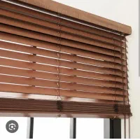 پرده کرکره ای ۵سانتی متری چوب کانادایی