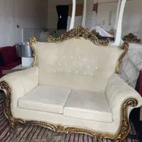 مبلمان 7نفره با پیش میز سه تا عسلی سالم