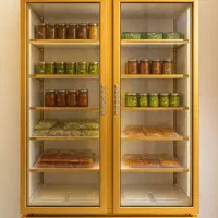 یخچال فریزر ایستاده دو در استیل طلایی