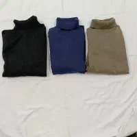 سه عدد بافت زمستانه در 3رنگ مدل یقه اسکی کاملاً نو|لباس|اوز, |دیوار