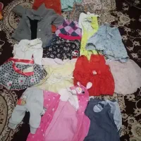 تعدادی لباس نوزاد از یک ماه تا یکسال و نیم