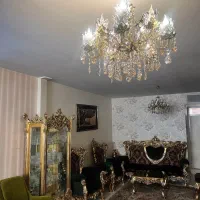 ۲عدد لوستر برنجی اصل با آویز کریستال ۵ شاخه ۱۰شعله|لوستر و چراغ آویز|تهران, جنتآباد مرکزی|دیوار