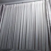 پرده پذیرایی سفید و طوسی (فروش فوری بعلت جابجایی)