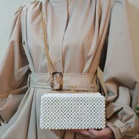 کیف دهانه فلزی مرواریدی|کیف، کفش، کمربند|پاکدشت, پاکدشت (مامازند)|دیوار