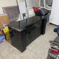 میز مدیریت رنگ پولیشی|مبلمان اداری|قنوات, |دیوار