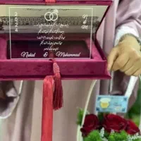 کارت عروسی مخمل مخصوص عکاسی و هاردباکس مخمل