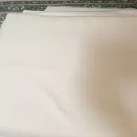 قواره پارچه ی کرپ شیری رنگ ۱ متر و نیم