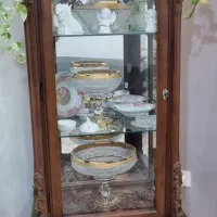 ویترین منبت کاری چوب راش