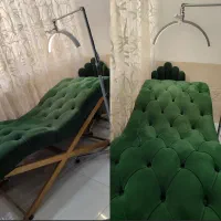 فروش تخت و صندلی ست مژه تمیز و در حد نو