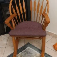 صندلی راک چوبی