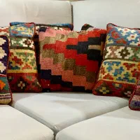 کوسن طرح سنتی پشمی|رختخواب، بالش، پتو|تهران, شهرک کوهسار|دیوار