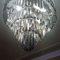 لوستر کریستالی ۱۲ شعله قطر ۵۰