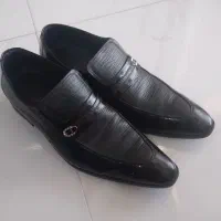 کفش مجلسی مردانه کاملاً نو چرم براق مشکی سایز ۴۴