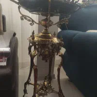 کنارسالنی،ظرف میوه ایستاده برنز بسیار سنگین