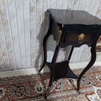 میز تلفن چوبی