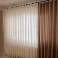 پرده های پنلی اماده حریر و کتان نازلی