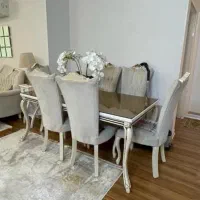 فروش یک دست مبلمان هفت نفره و میز نهار خوری شش نفر|مبلمان خانگی و میز عسلی|اهواز, شهرک نفت|دیوار