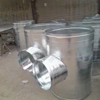 کانال سازی لوله اسپیرال گرد گالوانیزه هود دریچه