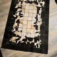 قالیچه پوست طبیعی  سمور طرح گاوی