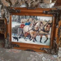 تابلو فرش بسیار زیبا نو