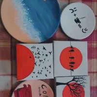 نقاشی روی سفال|تابلو، نقاشی، عکس|دهدشت, |دیوار