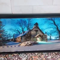 تابلو طرح کلبه (با برق روشن میشه*)|تابلو، نقاشی، عکس|قرچک, شهرک الحدید|دیوار