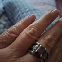 پنچ عدد انگشتر نقره درحد نو